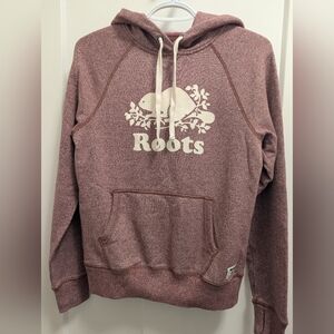 Roots Maroon Hoodie with Cream Accents